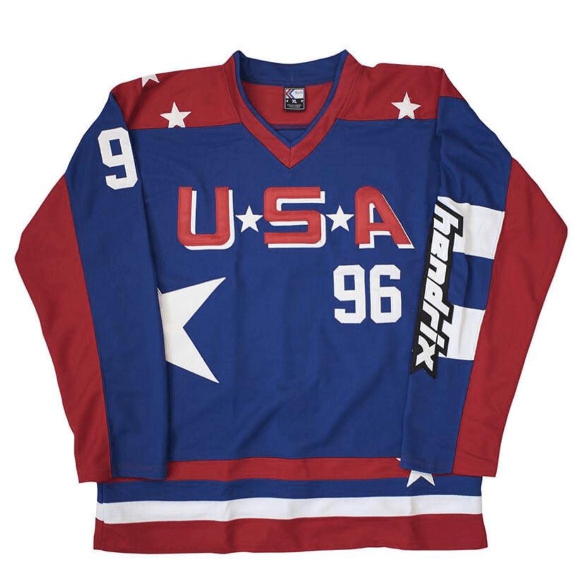 Charlie Conway Team USA D2 Mighty Ducks 2 Hockey Jersey Red Blue