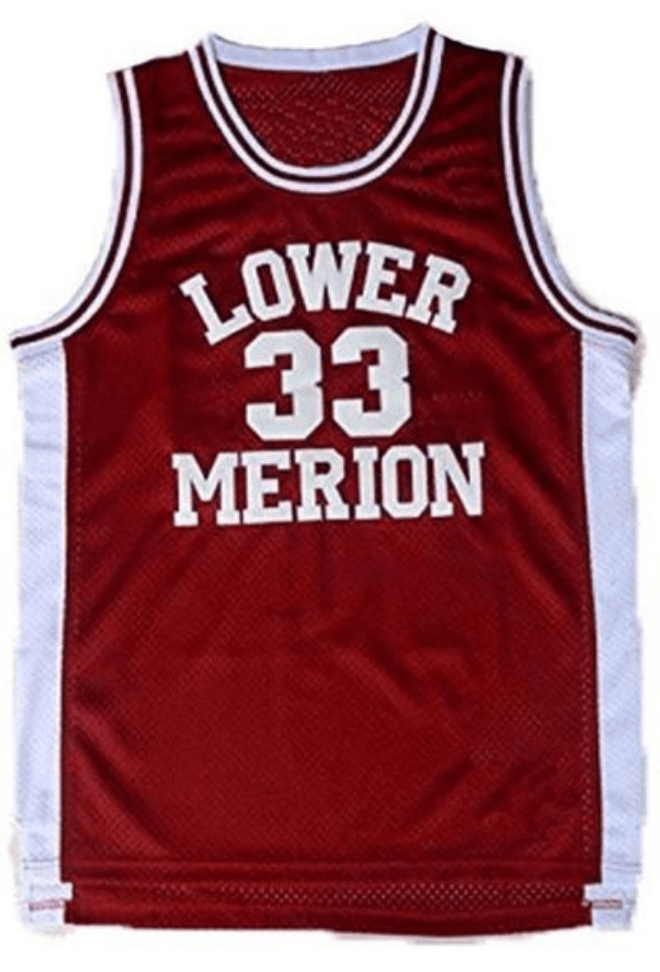 Kobe Bryant Lower Merion Black Red High School Jersey #33 Size XXL