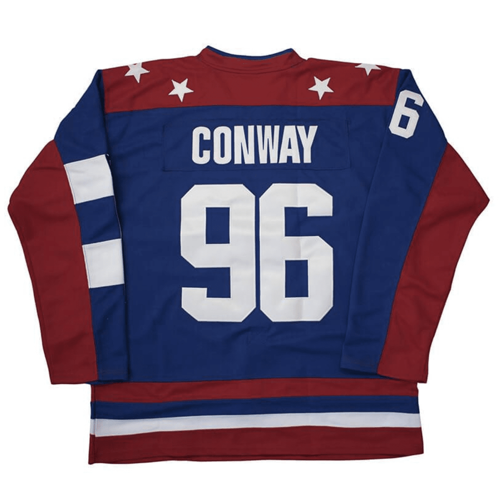 Charlie Conway Team USA D2 Mighty Ducks 2 Hockey Jersey Red Blue