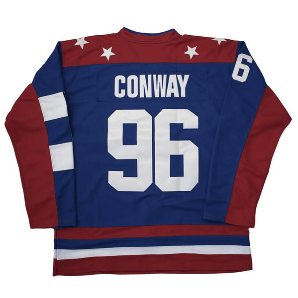 Charlie Conway Team USA D2 Mighty Ducks 2 Hockey Jersey Red Blue – Jersey  Junkiez