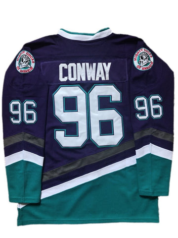 Mighty Ducks Hockey Jersey CCM Tag Purple/Green Sz XL