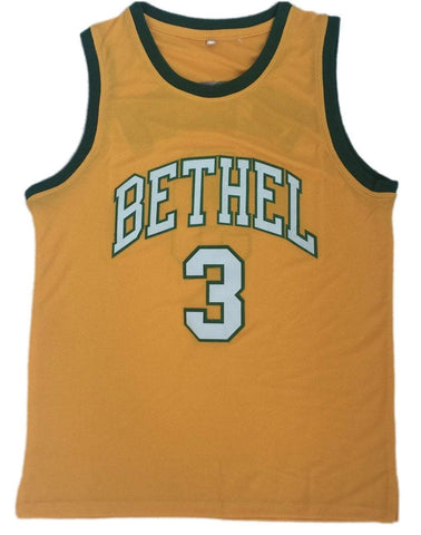 JordansSecretStuff Allen Iverson Bethel High School Football Jersey Custom Throwback Retro Jersey XL