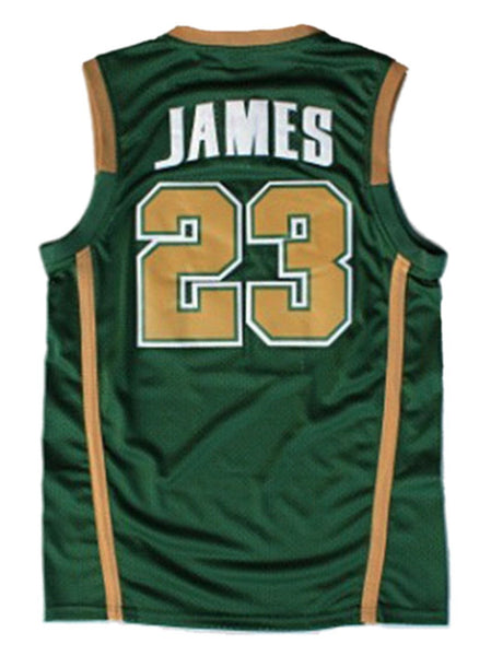 Mens Jersey LeBron James St. Vincent Mary High School Irish Basketball  Shirts #23 Stitched Jerseys Shirts S XXL From Top_500_sports, $10.43