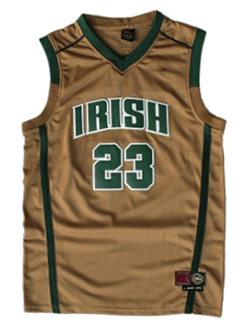 2003 Nike St Mary IRISH High School Lebron James Jersey Nba