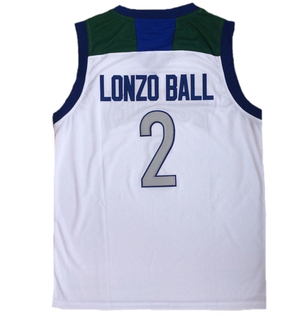 white lonzo ball jersey