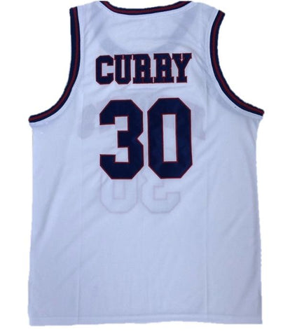 Stephen Curry 30 Charlotte Christian High School Knights White Basketball  Jersey