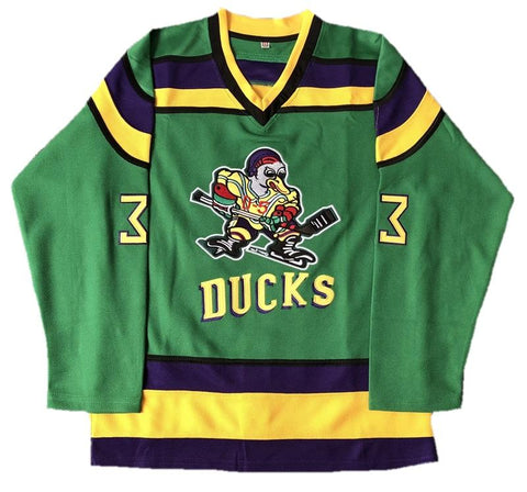 Greg Goldberg Signed Green Mighty Ducks Hockey Jersey